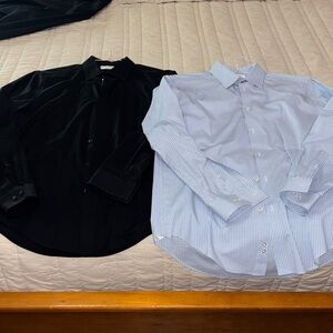 Calvin Klein Black and Light Blue Dress Shirts